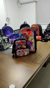 Among Us Space Werewolf Three-Piece Schoolbag Set