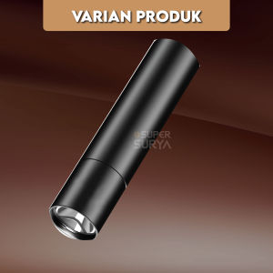 Senter LED USB Mini 300m Rechargeable Flashlight Lampu Portabel Saku Super Terang