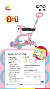SCOOTER IORA SK116  skuter anak mainan luar ruangan anak