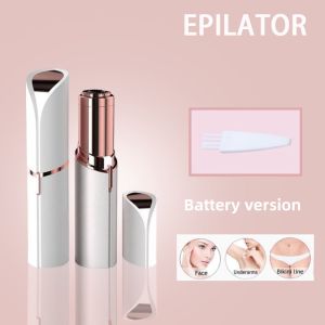 脱毛仪 XIAOMI Mini Facial Hair Remover Women Epilator Electric Depilator Face Tool Care Instant Painless Pencukur Bulu Muka Wanita Electric Shaver Womens Hair Removal Epilator Eyebrow Shaver Shaver Mini Portable Electric Hair Removal