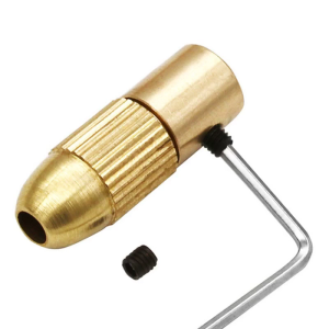 Grinder Clip with 0.5-3.0mm Drill Bits Brass Woodworking Clamp Rotary Tool for Small Hand Drill