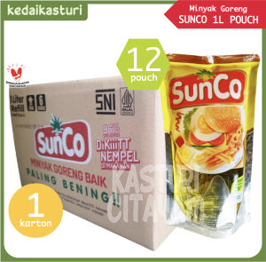 Sunco 1 Liter Minyak Goreng - 1 Karton x 12 Pouch