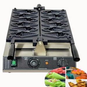 Máy Nướng Bánh Đường Phố 1500W 220V Bánh quế 6 Cây Kem Waffle Maker Electric 340*320*170 PVN9105