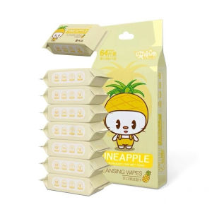 Set 8 gói Khăn Giấy Ướt Mini Dễ Thương Bỏ Túi Tiện Lợi Gói 8 Miếng