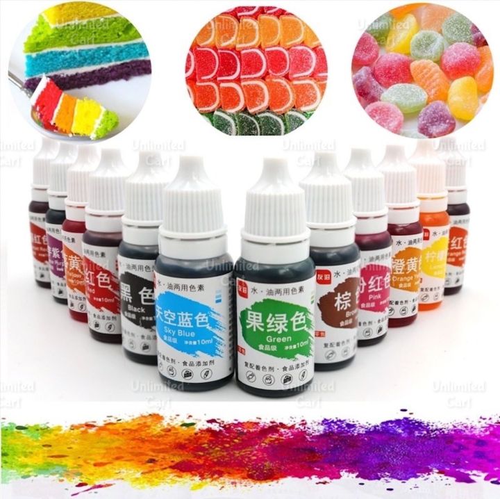 10ml Bottle Natural Ink Cake Food Coloring | Lazada PH