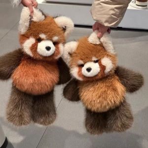 SHIRUI plush Stuffed Animal Plush Pillow Emotional Support Raccoon Fluffy Stuffed Raccoon Creative Gift Soft Kawaii Plush Toy Birthday Gift