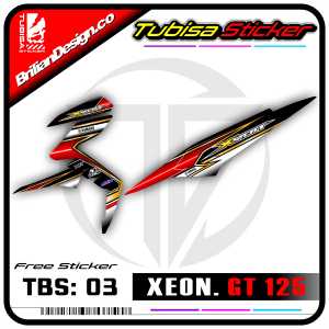Sticker Striping Variasi Xeon GT 125 - Stiker Striping List Motor Xeon GT 125. TBS.03