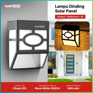 TERLARIS PENGIRIMAN CEPAT COD TaffLED Lampu Dinding Solar LED Outdoor Waterproof 2V/LAMPU dinding tempel tembok outdoor minimalis aestetik teras tenaga surya/lampu dinding kamar tidur tempel mewah/ lampu led dinding modern pager halaman