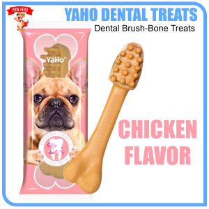 Paw Hero 10PCS Yaho Dental Brush-Bone Chew Bone Dog Treats Bone-Brush Pet Snack 15g