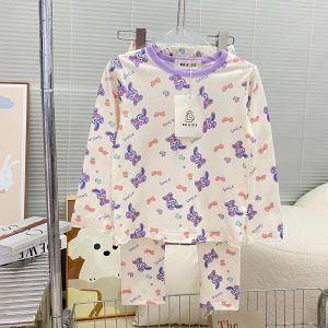 B03 ชุดนอนเด็ก ชุดแขนยาวเด็ก กางเกงขายาวทรงเลกกิ้ง ไซส์ 100-140