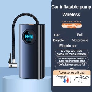 Portable Electric Car Tire Inflator Tire Pressure Pump Suitable for Bike Car Tire Football Basketball Air Compressor Pump Wireless Tire Inflator