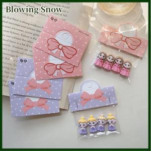 Blowing 100Pcs Foldable Packaging Paper Cards Bow Cards For Handmade Jewelry Retail Hang Tag Flowers Display Cardboard