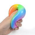 7CM Spongy Rainbow Ball Bead Stress Squeezable Hand Exercise Balls Relief Anti Stress Pop It Fidget Toy Simple Dimple Fidget Toy. 