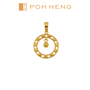 Poh Heng Jewellery 22K Circle of Chime Pendant in Yellow Gold[Price By Weight]