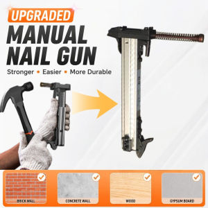 Manual Heavy Duty Steel Impact Nail Tool for Concrete Wall Brick Wire Channel Mounting