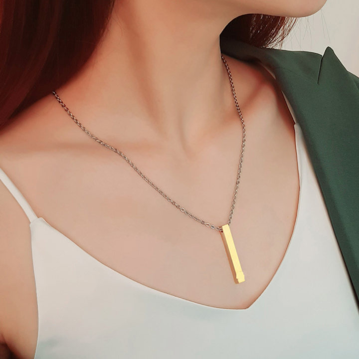 Custom Necklace Name Stainless Steel personalized engraved necklace  Creative DIY necklace jewelry Lazada PH