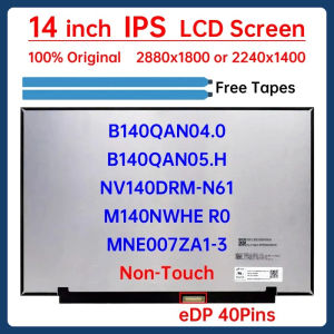 14" LCD Screen B140QAN04.0 05.H NV140DRM-N61 M140NWHE R0 MNE007ZA1-3 For Lenovo ideaPad 5 Pro 14ARH7 14IAP7 Display Matrix Panel