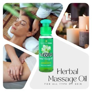 Therapel Herbal Massage Oil | Massage Repellant Therapel Coconut Oil Guava Pandan Neem Tree Leaves Sampanguita