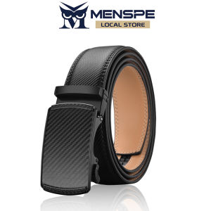 MENSPE Mens Belt Men Fashion Belt Men Genuine Leather Belts Pattern Belt Automatic Buckle Belts Brand Luxury High Quality Business Strap Male Waistband for Men