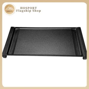 Cast Iron Rectangular Griddle 19.3x9.1 inches Flat Induction Compatible Non-Stick Cooking Pan