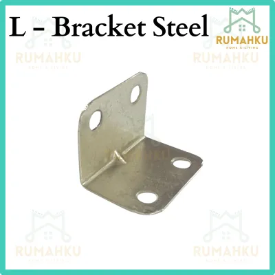 RMK L Bracket Steel 32mm x 22mm THICKNESS besi L Shaped Right Angle Corner harga murah Sesiku L besi
