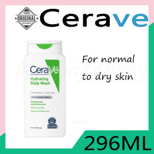 CeraVe Body Wash for Dry Skin | Moisturizing Body Wash with Hyaluronic Acid and Ceramides | 296ML