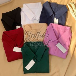 KEMEJA POLOS KERJA WANITA RAYON JUMBO / ATASAN POLOS KERJA [ BISA COD ] CLOTHES PROJECT