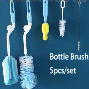 3 in 1 Tumbler Brush Cleaner Multipurpose Bottle Gap Lid Cup Cover Brush Cup Crevice Cleaning Tools