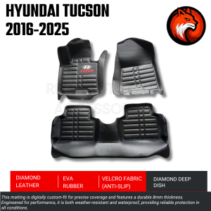 Hyundai Tucson 2009-2025 Premium Diamond Deep Dish Car Floor Mats