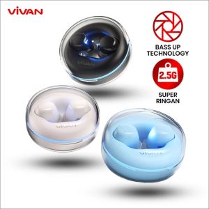 Vivan Space Mini Tws Bass Up Bluetooth 5.4 Low Latency 38MS Gaming Tws 36 Hours Playtime