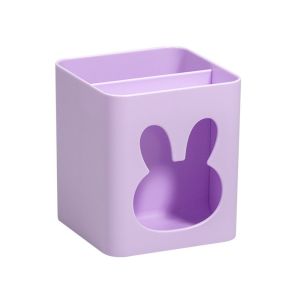 FOUNDTWO Dễ thương Hộp đựng bút để bàn Sức chứa lớn Đa chức năng Bình đựng cốc bút chì Nhựa Phong cách Ins Túi đựng đồ để bàn Vật tư văn phòng phẩm