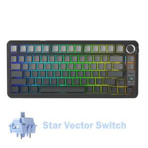 【MEGA DEALS】 NEW AULA S75PRO Agimat Mechanical Keyboard 80Key Bluetooth/2.4G/USB-C LCD Screen & Multi-Function