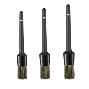3Piece Car Interior Cleaning Brushes Set MultiSurface Detailing Brush Tool For Air vent Wheel Engine Crevices Cleaner