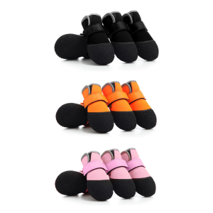 4pack Antislip Pet Paw Protectors Comfortable Dog Sneakers Rugged Pet Footwear for Outdoor Fun