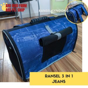 Tas Kucing Pet Cargo ransel gendong 3 in 1 Pet Carrier 2 in 1 tas travel tas hewan tas kucing anjing musang kelinci