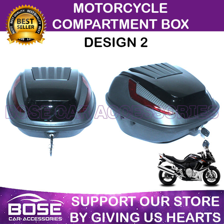 Motorcycle Compartment Storage Box / Rear Luggage Container for Motorcycle 3 Kinds Lazada PH