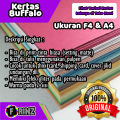 (ISI 10) Kertas Karton Buffalo F4 A4 200 Gram / Bufalo / Karton Tekstur High Quality 200 Gsm. 