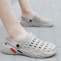 TRSOYE 2024 Summer Hole Shoes Men Sandals Fashion Non-slip Outer Wear Thick-soled Big Size 46 47. 