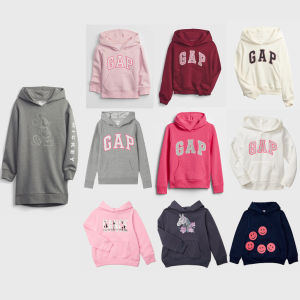 [10-30kg] Áo hoodie chui đầu có nón cho bé gái VNXK GAP Wonder Nation nỉ lót bông da cá