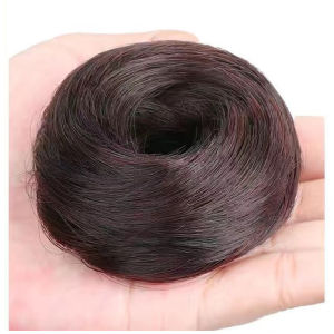 Donut Hair Buds Wig Circle Natural Fluffy Ball Head Curly Hair Extension Wig-152c4c8b