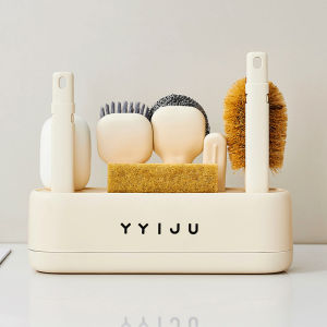 Multifunctional steel wire ball cleaning brush set