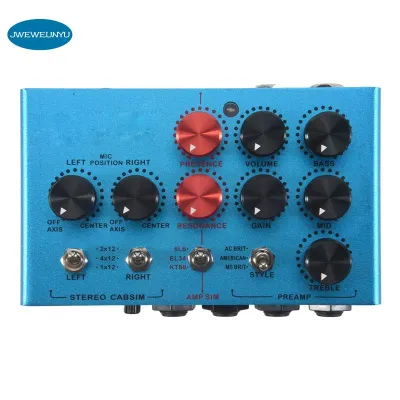 Audio Bright Flame Multi Guitar Amp Simulator Pedal Stereo Cabinet Sim Box Preamp DI Box Effect Pedal