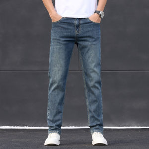 [ Summer New ][ Summer New ] Light-colored Mens Jeans Spring Summer Mens Pants 2025 New Mens Straight-Leg Casual Pants Pure Cotton Slim Fit Trousers [ Ultra-Thin Sweat-Permeable ][ Ultra-Thin Sweat-Permeable ]