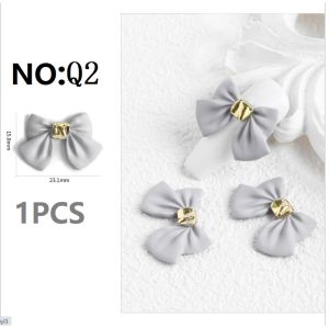 Sale!🎉DIYอะไหล่ติดเล็บ อะไหล่ตกแต่งเล็บ โบว์ติดเล็บ มงกุฎ คละลาย เพชรติดเล็บ(1PCS)