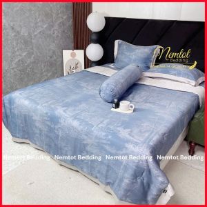 🕎LYOCELL120S🕎 Bộ Chăn Ga Gối Lyocell 120S Cao Cấp Nằm Thoáng Mát Chần Bông Lông Vũ _ Nemtot Bedding