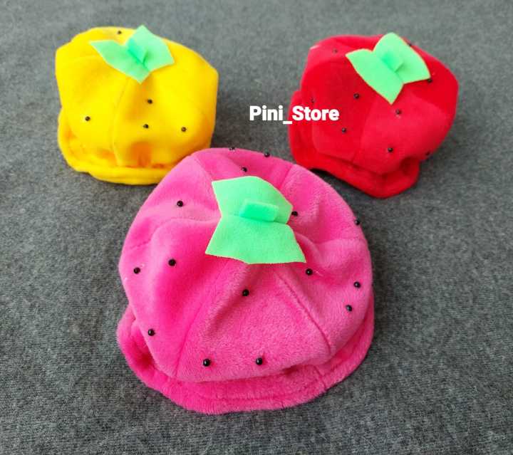 Topi%20Kupluk%20Bayi%20Cewek%20Pinky%20Strawberry%20(%200%20-%2024%20Bulan%20)%20-%20Image%208