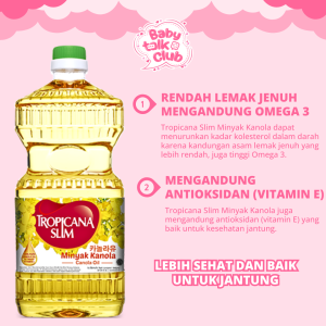 Tropicana Slim Minyak Canola 946ml dan Kemasan Repack 100ml Rendah Lemak