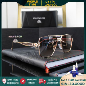 Kính Mát Nam Maybach7 Cao Cấp Full Box + Thẻ Bảo Hành 1 Năm - Khăn Lau Kính Mắt Kính Cường Lực - Gọng Titanium - Chống Chói Chống lóa