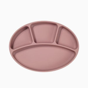 Khay Ăn Dặm BLW Silicon bạch kim cao cấp Modui Bluemama Chính Hãng- 4 ngăn Đế Hít Kháng Khuẩn