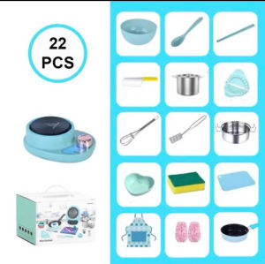 Bộ đồ chơi nấu ăn m nhà bếp gồm 22 chi tiết cao cấp set nấu ăn thật mini đầy đủ phụ kiện đi kèm vui nhộn cho bé